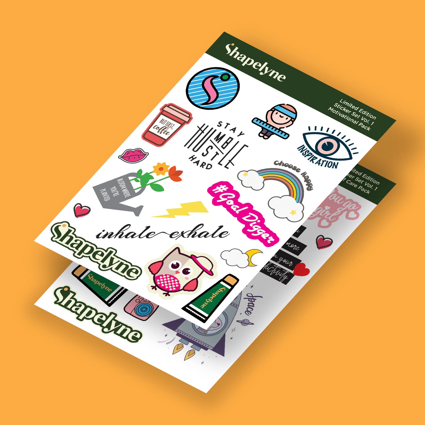 Shapelyne Motivational & Self Care Sticker Pack (New Season)